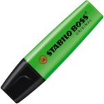 Stabilo Boss 70 Confezione da 4 pennarelli fluorescenti - Tratto da 2 a 5 mm - Ricaricabile - Inchiostro a base d'acqua - Colore verde - immagine 2