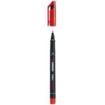 Stabilo OHPen Pennarello permanente - Punta fine - Tratto da 0,7 mm - Impugnatura antiscivolo - Tappo ventilato - Colore rosso - immagine 3