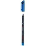 Stabilo OHPen Pennarello permanente - Punta media - Tratto da 1 mm - Impugnatura antiscivolo - Tappo ventilato - Colore blu - immagine 3