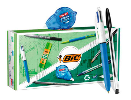 Bic Office ECOlutions Set da ufficio 9 pezzi - Penne a sfera + Matite meccaniche + Matita + Pennarello + Colla stick e nastro correttore
