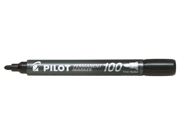 Pilot Pennarello Permanente 100 - Punta fine a sfera da 4