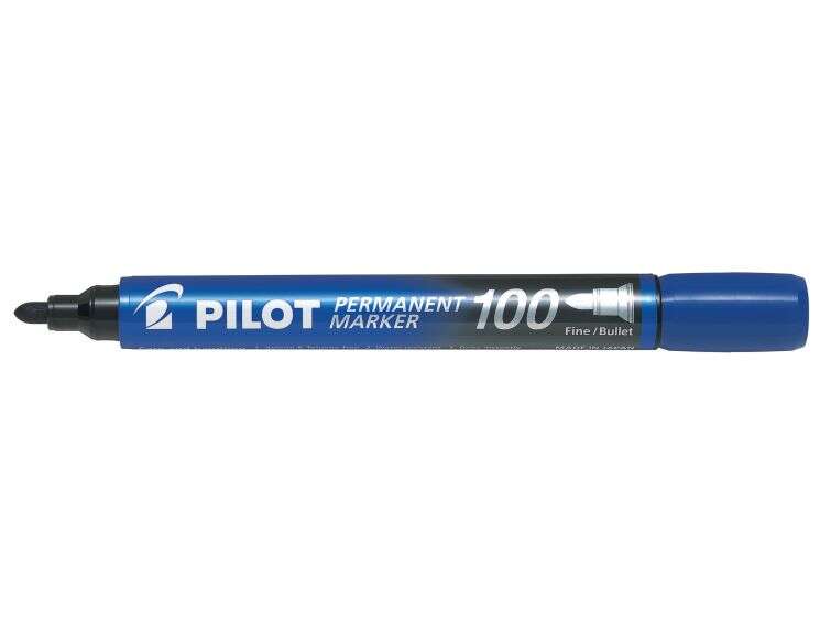 Pennarello indelebile Pilot 100 - Punta fine a sfera da 4