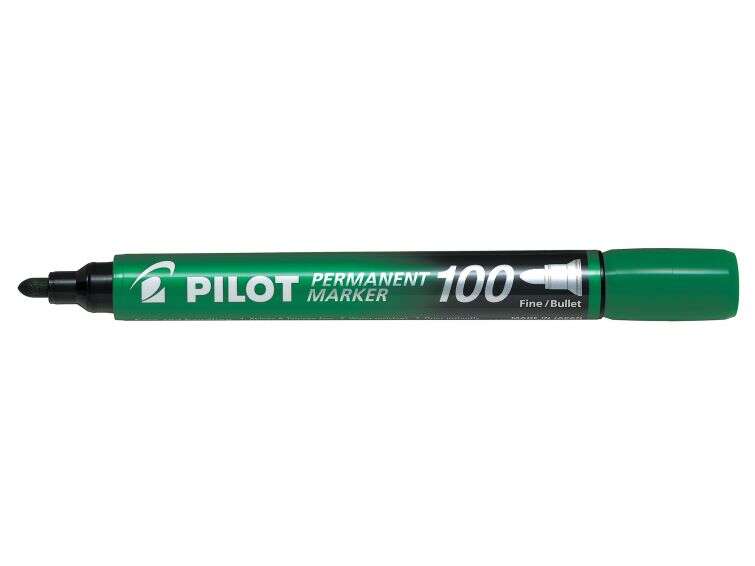 Pennarello indelebile Pilot 100 - Punta fine a sfera da 4