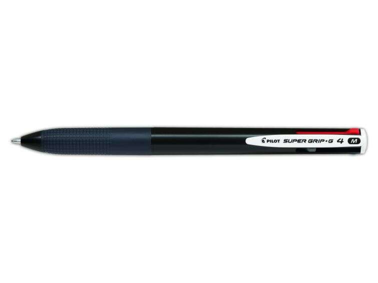 Pilot Penna a sfera retrattile Super Grip G4 - 4 colori - Punta 1