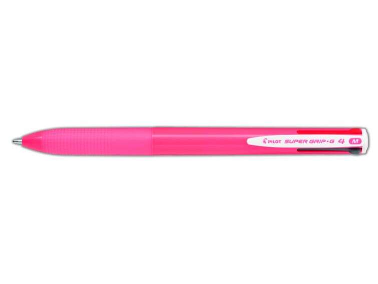 Pilot Penna a sfera retrattile Super Grip G4 - 4 colori - Punta 1