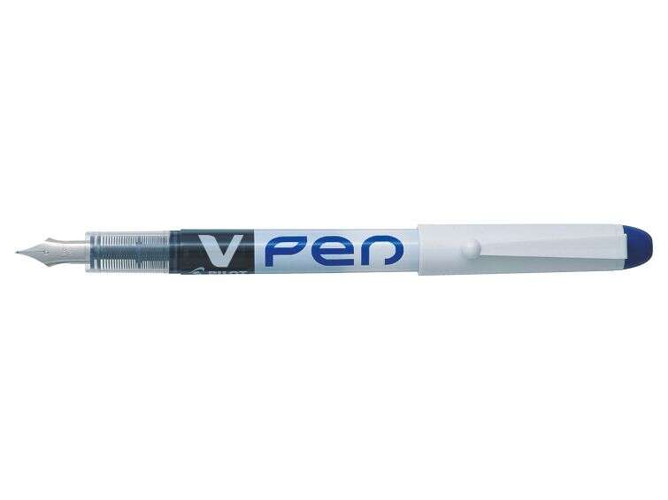 Pilot Penna stilografica V-Pen usa e getta a inchiostro liquido - Punta in acciaio - Tratto da 0