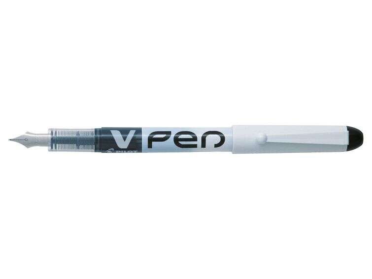 Pilot Penna stilografica V-Pen usa e getta a inchiostro liquido - Punta in acciaio - Tratto da 0
