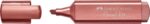 Faber-Castell Textliner 46 Metallic Pennarello fluorescente - Punta smussata - Tratto tra 1 mm e 5 mm - Inchiostro a base d'acqua - Colore rosso metallizzato - immagine 2