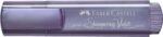 Faber-Castell Textliner 46 Metallic Pennarello fluorescente - Punta smussata - Tratto tra 1 mm e 5 mm - Inchiostro a base d'acqua - Colore viola metallizzato
