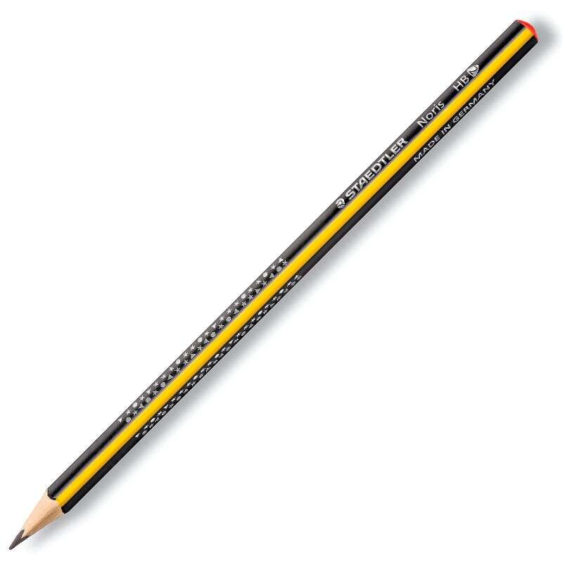 Staedtler Noris 183 Matita a grafite triangolare - Miniera HB ultra resistente da 2 mm - Legno proveniente da foreste sostenibili