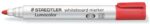 Staedtler Lumocolor 351 Pennarello per lavagna - Punta tonda - Tratto 2 mm - Cappuccio con clip - Colore rosso - immagine 2