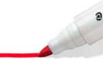 Staedtler Lumocolor 351 Pennarello per lavagna - Punta tonda - Tratto 2 mm - Cappuccio con clip - Colore rosso - immagine 3