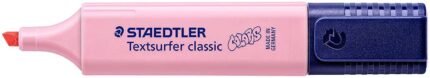 Staedtler Textsurfer Classic 364 Pastello Evidenziatore fluorescente - Punta smussata - Tratto da 1 a 5 mm - Inchiostro a base d'acqua - Colore Carmin chiaro