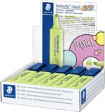 Staedtler Textsurfer Classic 364 Pastello Pennarello fluorescente - Punta smussata - Tratto da 1 a 5 mm - Inchiostro a base d'acqua - Colore verde lime - immagine 3