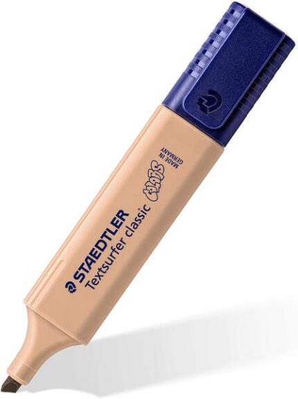 Staedtler Textsurfer Classic 364 Vintage Evidenziatore fluorescente - Punta smussata - Tratto da 1 a 5 mm - Inchiostro a base d'acqua - Colore Sabbia