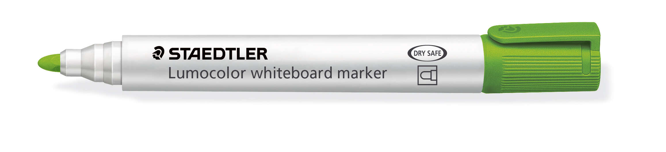 Staedtler Lumocolor 351 Pennarello per lavagna - Punta tonda - Tratto 2 mm - Cappuccio con clip - Colore verde lime