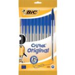 Bic Cristal Original Confezione da 10 penne a sfera - Punta rotonda da 1