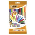 Bic Cristal Multicolour Confezione da 10 penne a sfera - Punta tonda da 1