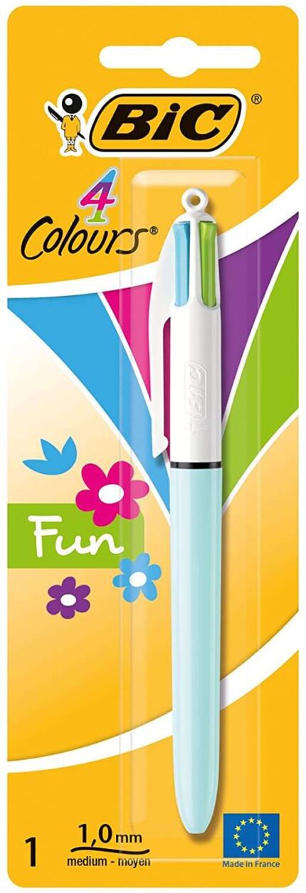 Bic 4 Colours Fun Penna a sfera retrattile - Punta media da 1