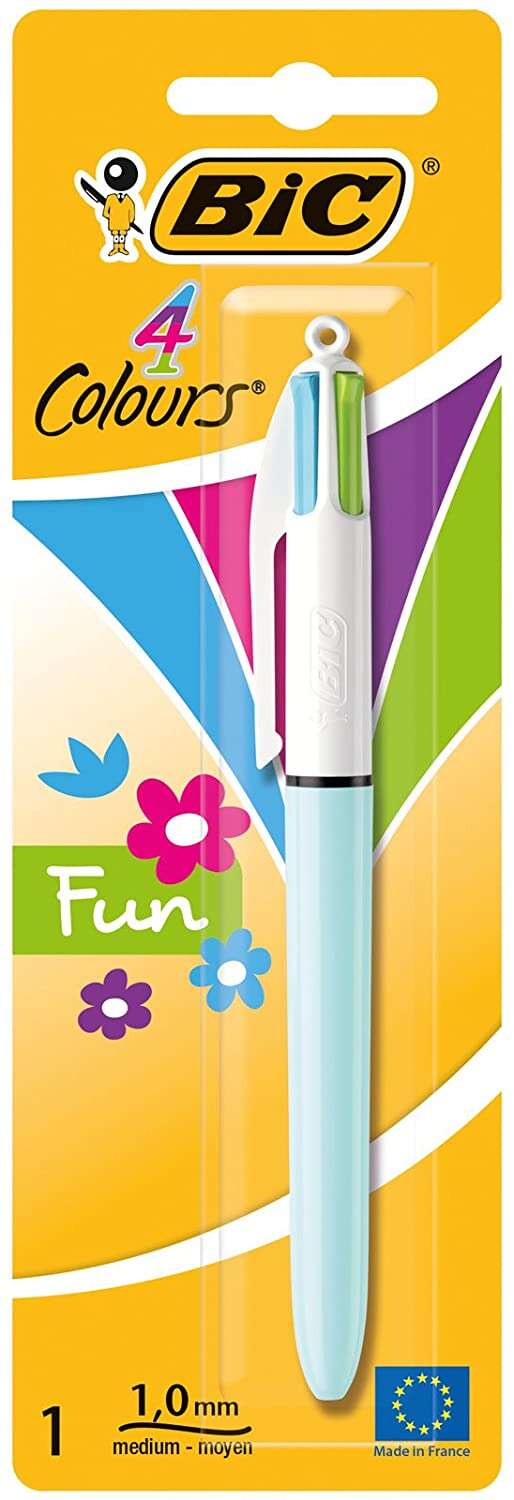Bic 4 Colours Fun Penna a sfera retrattile - Punta media da 1