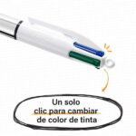 Bic 4 Colours Shine 2+1 Confezione da 3 penne a sfera retrattili - Punta media da 1,0 mm - Inchiostro a base di olio - Corpo in vari colori metallizzati - 4 colori - immagine 3
