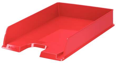 Esselte Europost Vivida Vassoio portadocumenti -  Formato verticale - A4 - Spazio per etichetta identificativa - Colore rosso