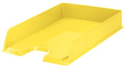 Esselte Europost Vivida Vassoio portadocumenti -  Formato verticale - A4 - Spazio per etichetta identificativa - Colore giallo