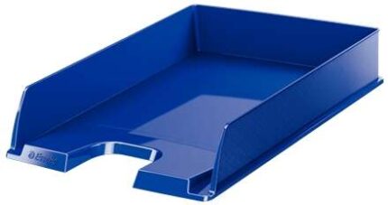 Esselte Europost Vassoio portadocumenti -  Formato verticale - A4 - Spazio per etichetta identificativa - Colore blu