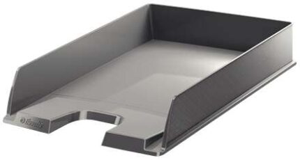 Esselte Europost Vassoio portadocumenti -  Formato verticale - A4 - Spazio per etichetta identificativa - Colore grigio