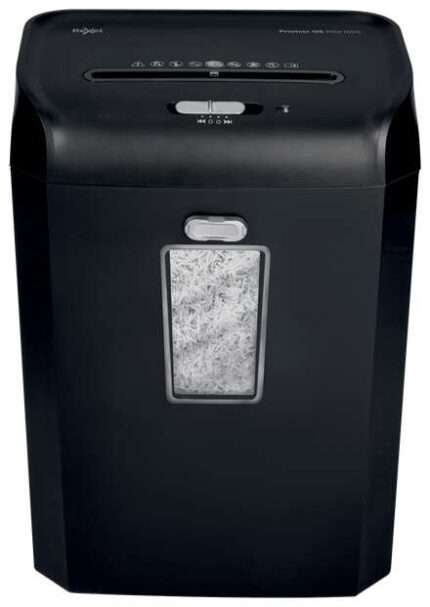 Rexel Promax RSX1035 Distruggidocumenti manuale a taglio a particelle P-4 - Distrugge fino a 10 fogli - Cestino da 35 L - Colore nero