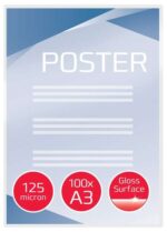 GBC Confezione da 100 buste per plastificazione A3 lucide - Alta qualità - 125 micron - Trasparenti