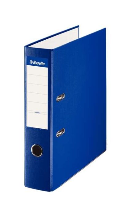 Raccoglitore a leva Esselte - Formato Folio - Dorso 75 mm - Capacità 500 fogli - Colore blu