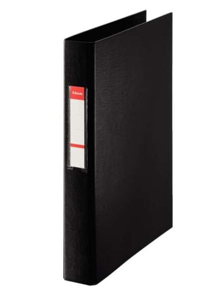 Esselte Raccoglitore a 2 anelli da 25 mm - Formato Folio - Capacità 190 fogli - Colore nero