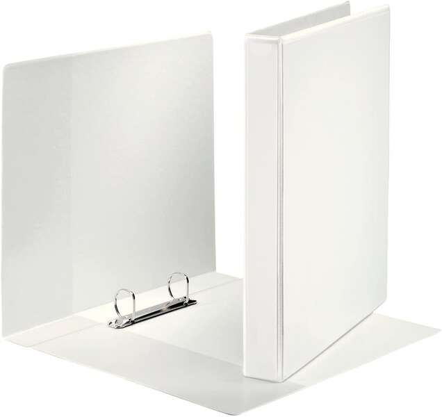 Esselte Canguro Plus Raccoglitore ad anelli - Formato A4 - Capacità 230 fogli - 2 anelli da 25 mm - Colore bianco