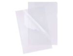 Esselte Confezione da 100 cartelline con linguetta - Formato Folio - PVC flessibile - Spessore 110 micron - Colore trasparente - immagine 2