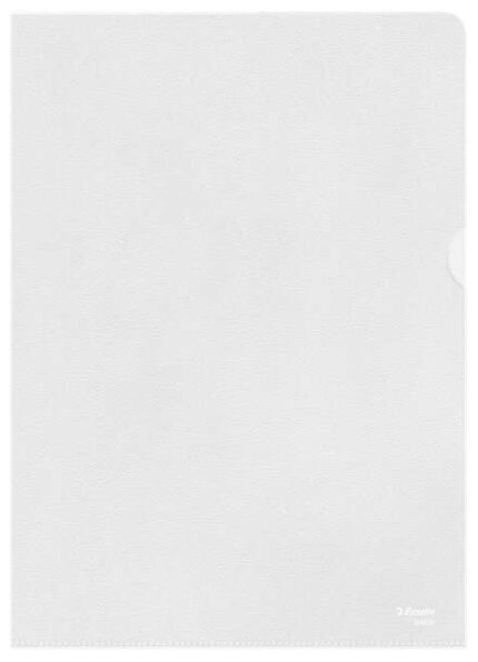 Esselte Confezione da 100 cartelline con linguetta formato A4 - Laminato in PP effetto buccia d'arancia - Spessore 0