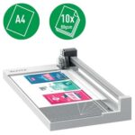 Leitz Precision Home Office A4 Taglierina per carta - Taglia fino a 10 fogli - Formato A4 - Lama bypass - immagine 2