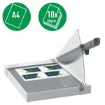 Leitz Precision Home Office A4 Taglierina per carta - Taglia fino a 10 fogli - Formato A4 - Lama in acciaio rettificato di precisione - immagine 2
