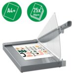 Leitz Precision Office Pro A4+ Taglierina per carta - Taglia fino a 25 fogli - Formato A4 - Lama in acciaio rettificato di precisione - immagine 2