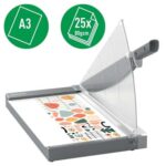 Leitz Precision Office Pro A3 Taglierina per carta - Taglia fino a 25 fogli - Formato A3 - Lama in acciaio rettificato di precisione - immagine 2
