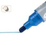 Nobo Confezione da 10 pennarelli per lavagna bianca - Punta tonda da 3 mm - Inchiostro liquido - Finestrina per controllare il livello dell'inchiostro - Colore blu - immagine 2