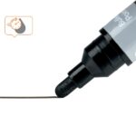 Nobo Confezione da 10 pennarelli per lavagna bianca - Punta tonda 3 mm - Inchiostro liquido - Finestrina per controllare il livello dell'inchiostro - Colore nero - immagine 2