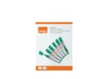 Nobo Confezione da 10 pennarelli per lavagna bianca - Punta tonda da 3 mm - Inchiostro liquido - Finestrina per controllare il livello dell'inchiostro - Colore verde - immagine 5