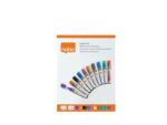 Nobo Confezione da 10 pennarelli per lavagna bianca - Punta tonda da 3 mm - Inchiostro liquido - Finestrina per vedere il livello dell'inchiostro - Colori assortiti - immagine 5