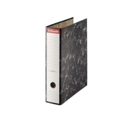 Raccoglitore a leva Esselte formato A4 - Dorso 75 mm - Capacità 500 fogli - Colore nero marmorizzato