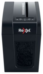 Rexel Secure X6-SL Whisper-Shred Distruggidocumenti manuale a particelle P-4 - Distrugge fino a 6 fogli - Tecnologia a bassa rumorosità Whisper-Shred - Cestino da 10 L - Colore nero
