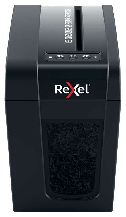 Rexel Secure X6-SL Whisper-Shred Distruggidocumenti manuale a particelle P-4 - Distrugge fino a 6 fogli - Tecnologia a bassa rumorosità Whisper-Shred - Cestino da 10 L - Colore nero Rexel Secure X6-SL Whisper-Shred Distruggidocumenti manuale a particelle P-4 - Distrugge fino a 6 fogli - Tecnologia a bassa rumorosità Whisper-Shred - Cestino da 10 L - Colore nero