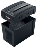 Rexel Secure X6-SL Whisper-Shred Distruggidocumenti manuale a particelle P-4 - Distrugge fino a 6 fogli - Tecnologia a bassa rumorosità Whisper-Shred - Cestino da 10 L - Colore nero - immagine 2