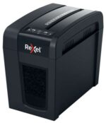 Rexel Secure X6-SL Whisper-Shred Distruggidocumenti manuale a particelle P-4 - Distrugge fino a 6 fogli - Tecnologia a bassa rumorosità Whisper-Shred - Cestino da 10 L - Colore nero - immagine 3