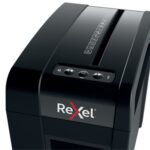 Rexel Secure X6-SL Whisper-Shred Distruggidocumenti manuale a particelle P-4 - Distrugge fino a 6 fogli - Tecnologia a bassa rumorosità Whisper-Shred - Cestino da 10 L - Colore nero - immagine 5